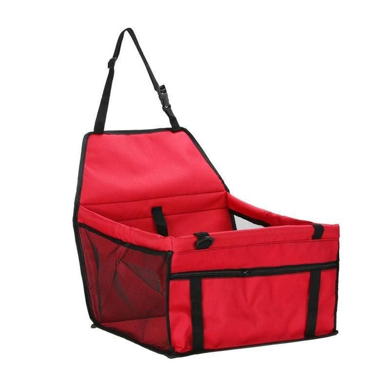 Pet Car Booster Seat Travel Carrier Basket for Cats Dogs with Secure Design - Red V528-PETBASKET-RED-305214