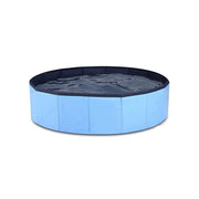 Pet Swimming Pool Foldable Portable Pool for Dogs Outdoor Summer Play - Blue-120x30cm V528-PETBATH-LIGHTDARKBLUE-120-30-206089