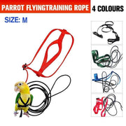 M Pet Parrot Bird Harness Lead Leash Flying Training Rope Cockatiel Outdoor - Red V528-PETBIRDROPE-RED-M-55558