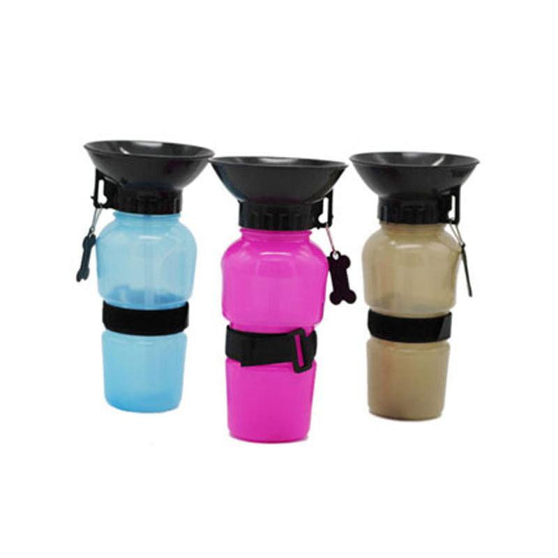 500Ml Dog Cat Water Drinking Bottle Detachable Travel Cup Portable Pet Feeder - Grey V528-PETBOTTLE-GREY-193309