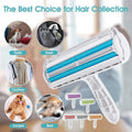 Pet Hair Remover Brush Dog Cat Fur Cleaning Roller Reusable Self Cleaning Tool - Green V528-PETBRUSH-GREEN-537784
