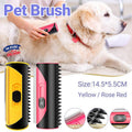Pet Dog Cat Hair Fur Deshedding Shedding Trimmer Tool Grooming Roll Comb Brush - Red V528-PETBRUSH-RED-787731