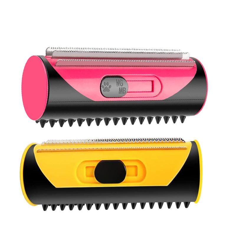 Pet Dog Cat Hair Fur Deshedding Shedding Trimmer Tool Grooming Roll Comb Brush - Red V528-PETBRUSH-RED-787731