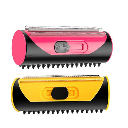 Pet Dog Cat Hair Fur Deshedding Shedding Trimmer Tool Grooming Roll Comb Brush - Red V528-PETBRUSH-RED-787731