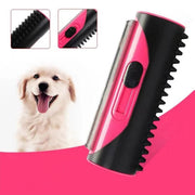 Pet Dog Cat Hair Fur Deshedding Shedding Trimmer Tool Grooming Roll Comb Brush - Red V528-PETBRUSH-RED-787731