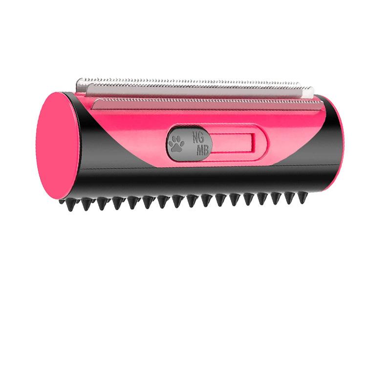 Pet Dog Cat Hair Fur Deshedding Shedding Trimmer Tool Grooming Roll Comb Brush - Yellow V528-PETBRUSH-YELLOW-849422