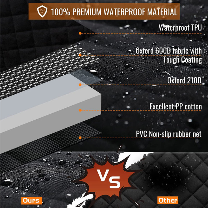 Waterproof Pet Car Mat Hammock Nonslip Back Protector for Dogs and Cats V528-PETCARCOVER-43273