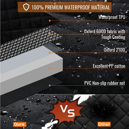 Waterproof Pet Car Mat Hammock Nonslip Back Protector for Dogs and Cats V528-PETCARCOVER-43273