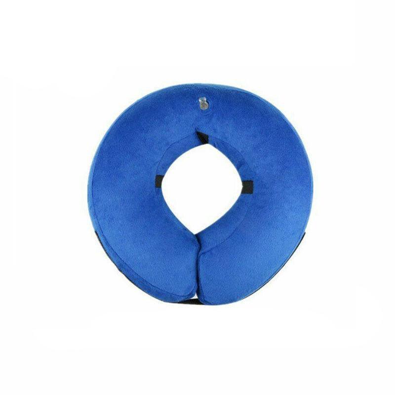 Blue Pet Dog Inflatable Soft Healing Collar Cone Wound Medical Cat Protective Jackets - S (22*23CM) V528-PETCOLLAR-BLUE-S-320548
