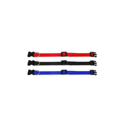 L Size Dog Puppy Pet Collar Adjustable Nylon Toy Large Pink Blue Red Black - Grey V528-PETCOLLAR-GREY-L-325784