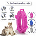 Short Adjustable Pet Anti Flea Tick Neck Collar For Dog Cat Kitten 8 Months Protect - Pink V528-PETCOLLAR-PINK-SHORT-320145