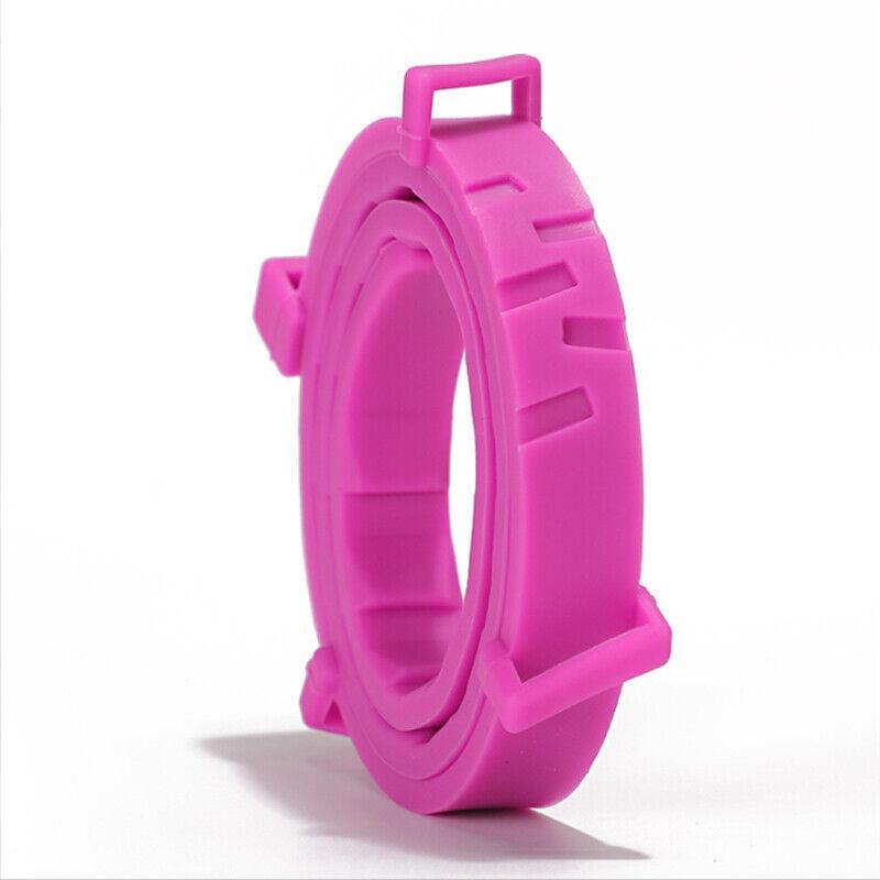 Short Adjustable Pet Anti Flea Tick Neck Collar For Dog Cat Kitten 8 Months Protect - Pink V528-PETCOLLAR-PINK-SHORT-320145