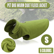 S Size Pet Dog Warm Coat Fleece Jacket Jumper Sweater Winter Puppy Vest Outfit - Green V528-PETDOGCOAT-FRUITGREEN-S-39506