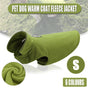 S Size Pet Dog Warm Coat Fleece Jacket Jumper Sweater Winter Puppy Vest Outfit - Green V528-PETDOGCOAT-FRUITGREEN-S-39506