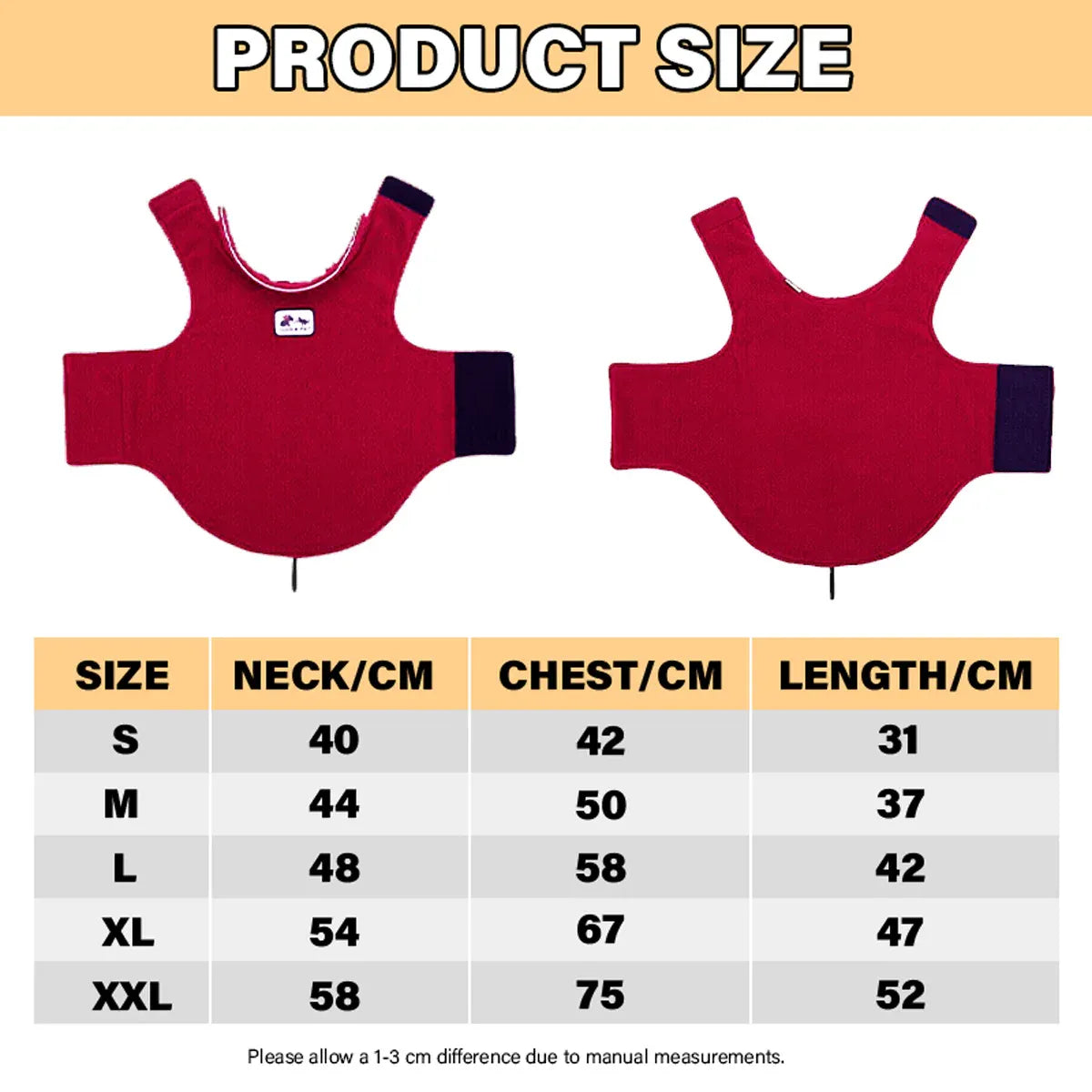 L Size Pet Dog Warm Coat Fleece Jacket Jumper Sweater Winter Puppy Vest Outfit - Yellow V528-PETDOGCOAT-YELLOW-L-93937