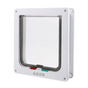 4-Way Safe Lockable Locking Pet Cat Dog Door Brushy Flap Screen L Large Size V528-PETDOOR-45592