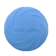 Frisbee Toy for Dogs Outdoor Fetch Training Soft Rubber Pet Flying Disc 18cm - Blue V528-PETFRISBEE-BLUE-52072