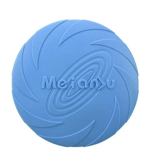 Frisbee Toy for Dogs Outdoor Fetch Training Soft Rubber Pet Flying Disc 18cm - Blue V528-PETFRISBEE-BLUE-52072