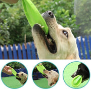 Frisbee Toy for Dogs Outdoor Fetch Training Soft Rubber Pet Flying Disc 18cm - Blue V528-PETFRISBEE-BLUE-52072