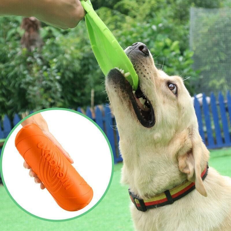Frisbee Toy for Dogs Outdoor Fetch Training Soft Rubber Pet Flying Disc 18cm - Blue V528-PETFRISBEE-BLUE-52072