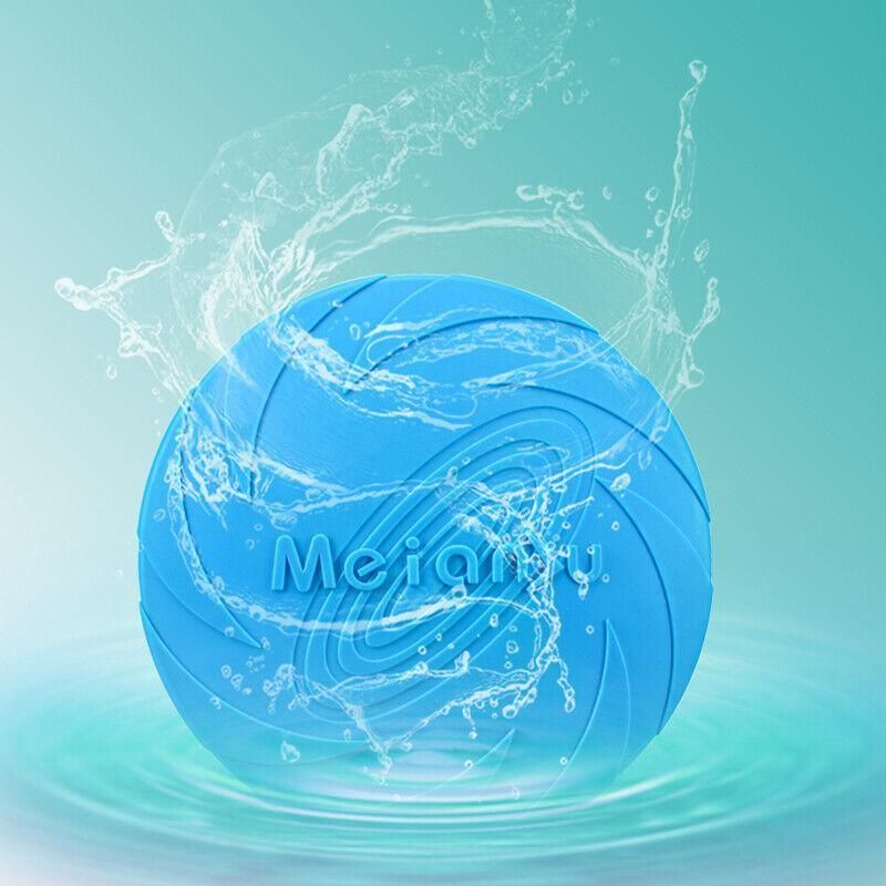 Frisbee Toy for Dogs Outdoor Fetch Training Soft Rubber Pet Flying Disc 18cm - Blue V528-PETFRISBEE-BLUE-52072
