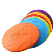 Frisbee Toy for Dogs Outdoor Fetch Training Soft Rubber Pet Flying Disc 18cm - Blue V528-PETFRISBEE-BLUE-52072