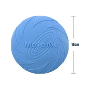 Frisbee Toy for Dogs Outdoor Fetch Training Soft Rubber Pet Flying Disc 18cm - Blue V528-PETFRISBEE-BLUE-52072