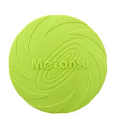 Frisbee Toy for Dogs Outdoor Fetch Training Soft Rubber Pet Flying Disc 18cm - Green V528-PETFRISBEE-GREEN-25812