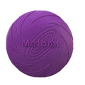 Frisbee Toy for Dogs Outdoor Fetch Training Soft Rubber Pet Flying Disc 18cm - Purple V528-PETFRISBEE-PURPLE-76705