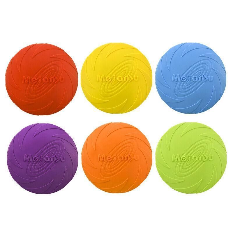 Frisbee Toy for Dogs Outdoor Fetch Training Soft Rubber Pet Flying Disc 18cm - Purple V528-PETFRISBEE-PURPLE-76705