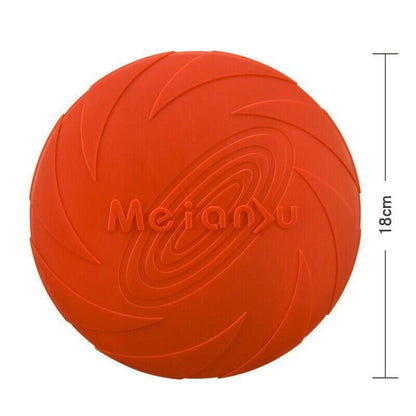 Frisbee Toy for Dogs Outdoor Fetch Training Soft Rubber Pet Flying Disc 18cm - Purple V528-PETFRISBEE-PURPLE-76705