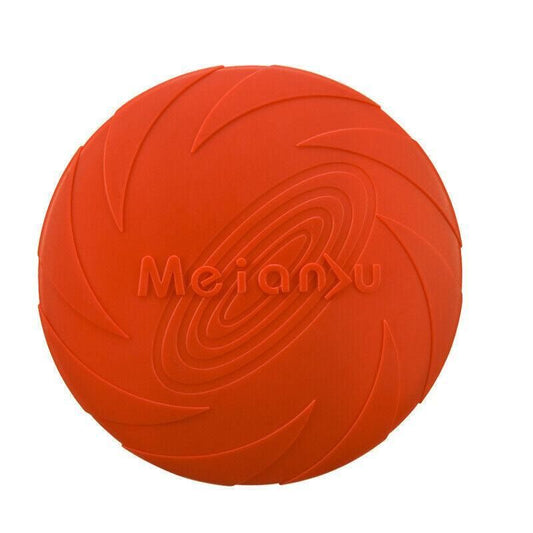Frisbee Toy for Dogs Outdoor Fetch Training Soft Rubber Pet Flying Disc 18cm - Red V528-PETFRISBEE-RED-47732