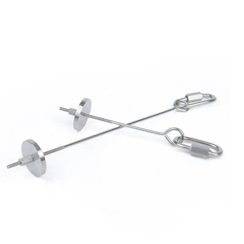 Stainless Steel Bird Parrot Cage Skewer Food Spear Fruit Holder Toy Up To 23Cm - L V528-PETFRUITFORK-18CM-79193