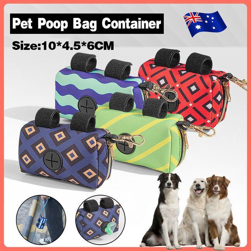 Pet Pouch Dog Poop Bag Container Dispenser Puppy Pick-Up Poo Waste Bags Holder - Purple V528-PETGARBAGEBAG-PURPLE-73711