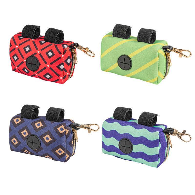 Pet Pouch Dog Poop Bag Container Dispenser Puppy Pick-Up Poo Waste Bags Holder - Red V528-PETGARBAGEBAG-RED-45038