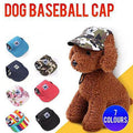 Dog Baseball Cap Outdoor Pet Sun Hat Summer Canvas Visor Puppy M Size - Stripe V528-PETHAT-STRIPE-M-42646