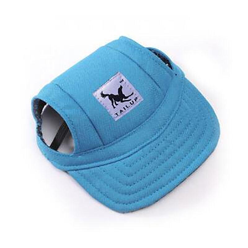 Dog Baseball Cap Outdoor Pet Sun Hat Summer Canvas Visor Puppy M Size - Stripe V528-PETHAT-STRIPE-M-42646