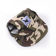 Dog Baseball Cap Outdoor Pet Sun Hat Summer Canvas Visor Puppy M Size - Stripe V528-PETHAT-STRIPE-M-42646