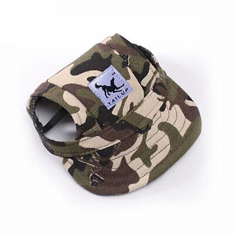 Dog Baseball Cap Outdoor Pet Sun Hat Summer Canvas Visor Puppy M Size - Stripe V528-PETHAT-STRIPE-M-42646