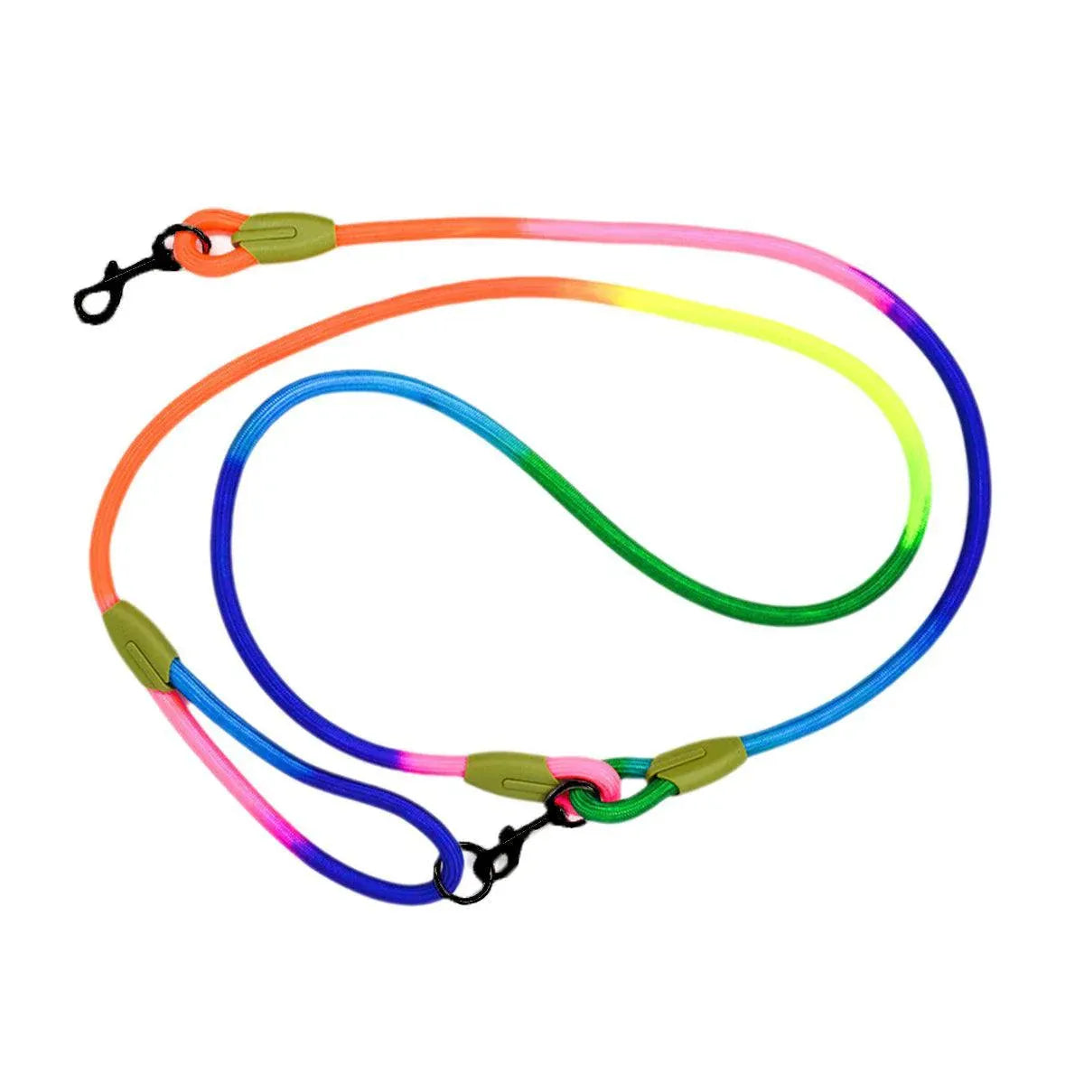 Adjustable Diagonal Dog Walking Leash Hands Free Crossbody Pet Lead Dogs - Colourful V528-PETLEASHHANDSFREE-COLOURFUL-814798