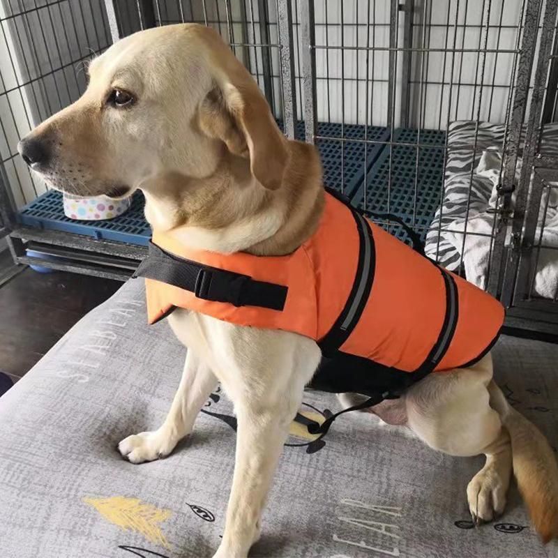 Dog Life Jacket Buoyancy Vest Float Aid for Swimming and Boating Orange - XS