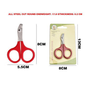 Pet Nail Claw Grooming Scissors Clippers For Dog Cat Bird Rabbit Ferret V528-PETMINISCISSORS-513025