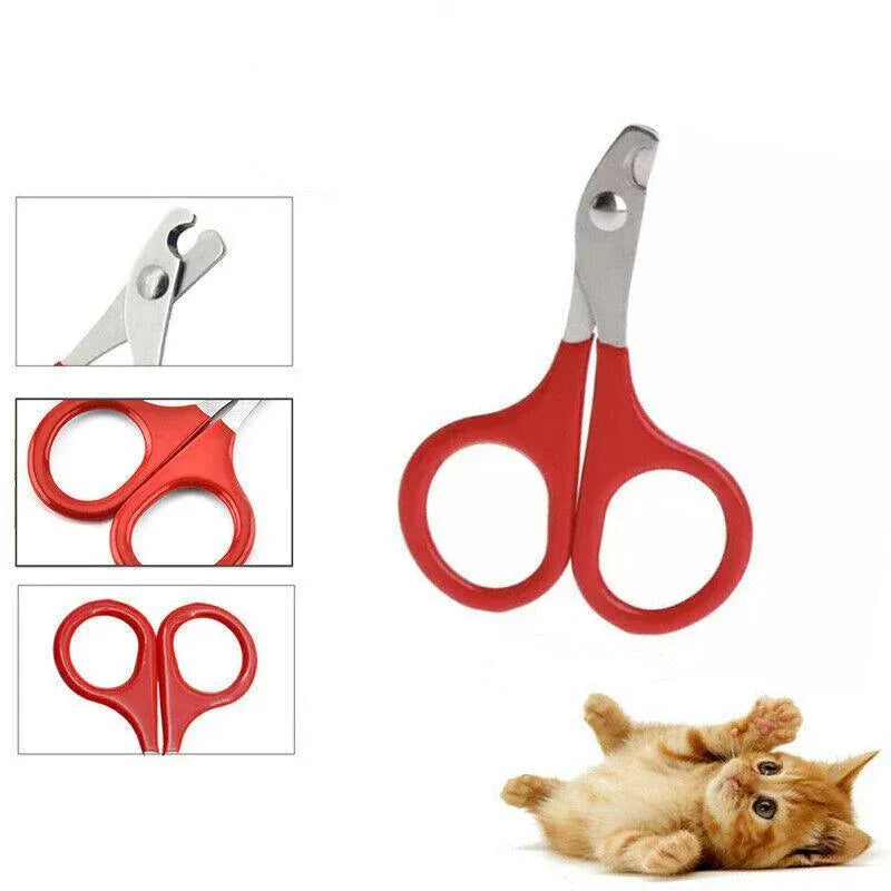 Pet Nail Claw Grooming Scissors Clippers For Dog Cat Bird Rabbit Ferret V528-PETMINISCISSORS-513025