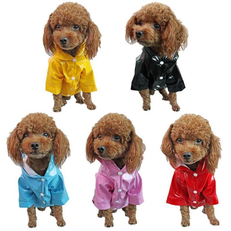 M Size Outdoor Hoodies Jacket Waterproof Pet Dog Clothes Puppy Raincoat Rain Coat - Blue V528-PETRAINCOAT-BLUE-M-94260