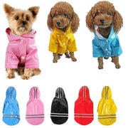 M Size Outdoor Hoodies Jacket Waterproof Pet Dog Clothes Puppy Raincoat Rain Coat - Blue V528-PETRAINCOAT-BLUE-M-94260