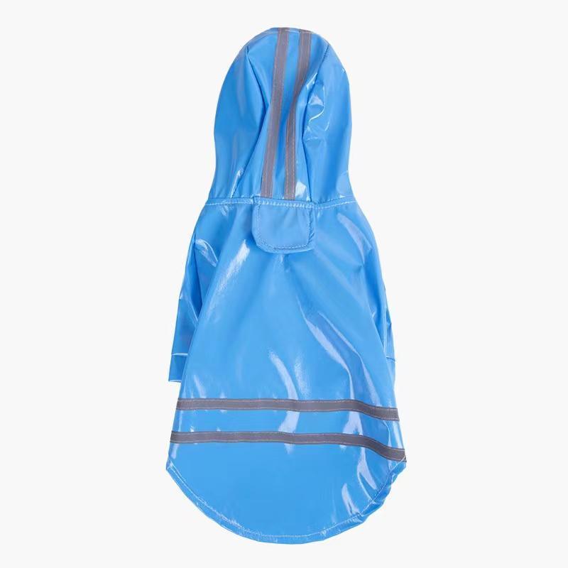 M Size Outdoor Hoodies Jacket Waterproof Pet Dog Clothes Puppy Raincoat Rain Coat - Blue V528-PETRAINCOAT-BLUE-M-94260