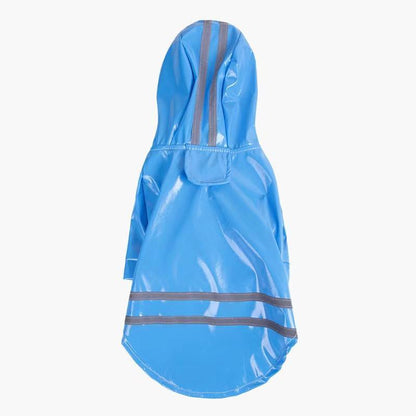 M Size Outdoor Hoodies Jacket Waterproof Pet Dog Clothes Puppy Raincoat Rain Coat - Blue V528-PETRAINCOAT-BLUE-M-94260