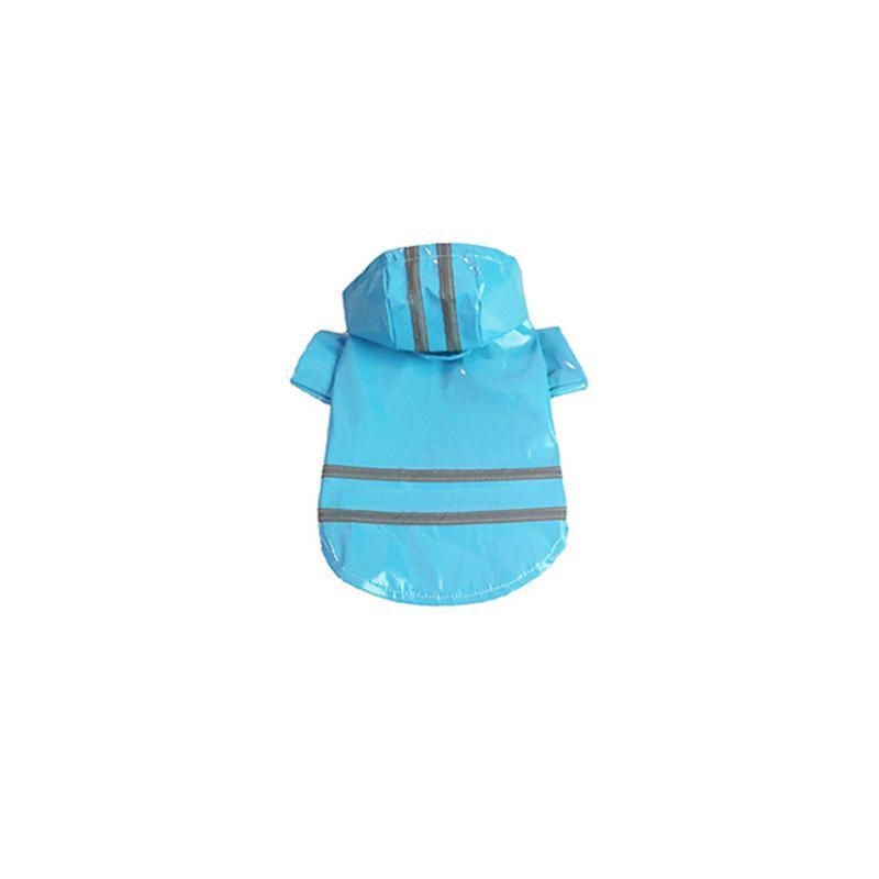 M Size Outdoor Hoodies Jacket Waterproof Pet Dog Clothes Puppy Raincoat Rain Coat - Blue V528-PETRAINCOAT-BLUE-M-94260