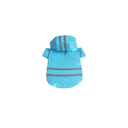 M Size Outdoor Hoodies Jacket Waterproof Pet Dog Clothes Puppy Raincoat Rain Coat - Blue V528-PETRAINCOAT-BLUE-M-94260