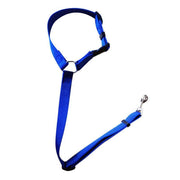 Adjustable Pet Dog Car Clip Lead Harness Strap for Vehicle Travel Restraint Use - Blue V528-PETSAFETYSEAT-BLUE-11318